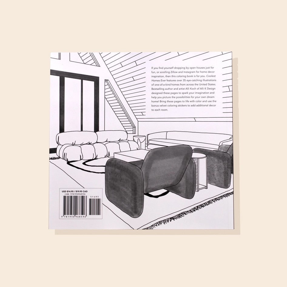 Coolest Homes Ever - Coloring Book