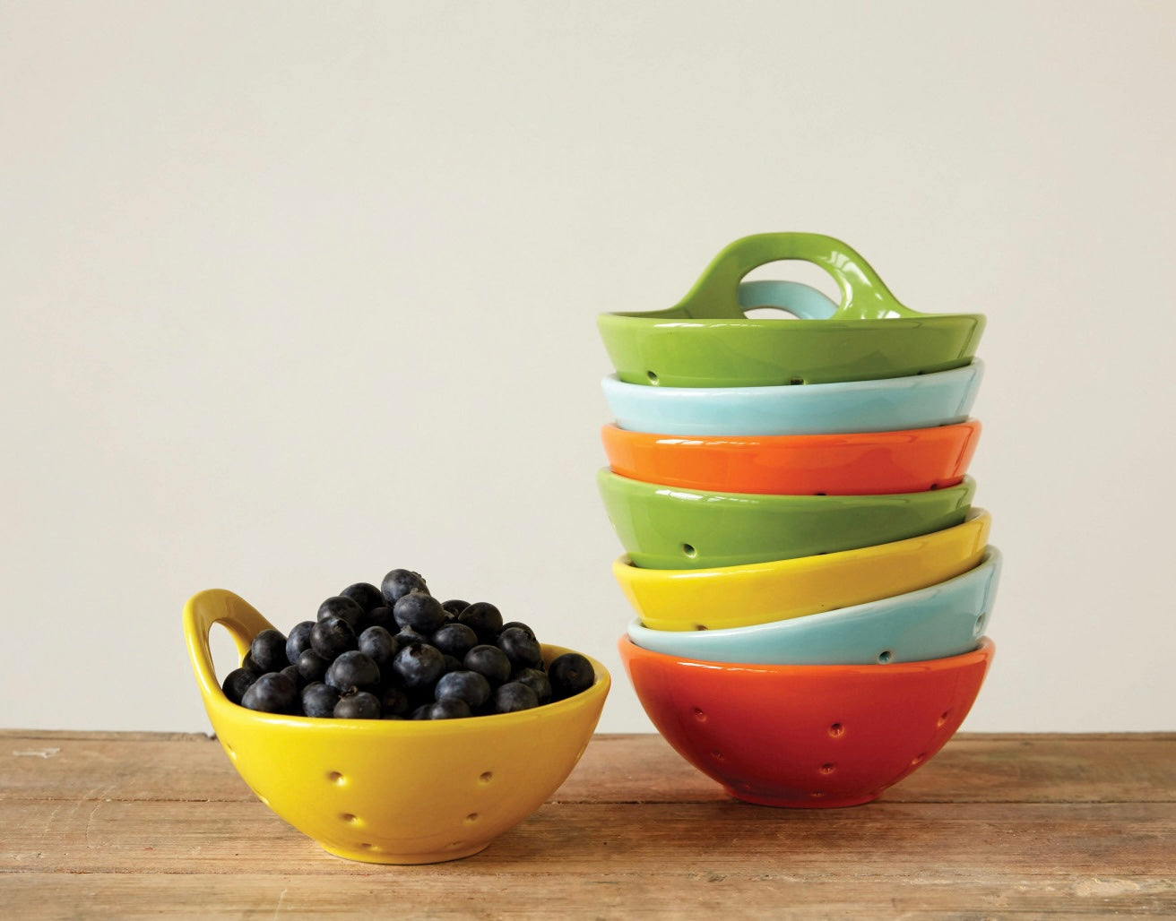 Stoneware Berry Bowls