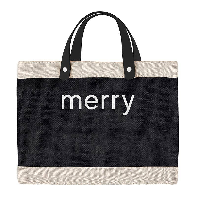 Black Mini Market Tote - Merry