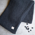 Zrestha - Blue - 100% organic cotton throw blanket