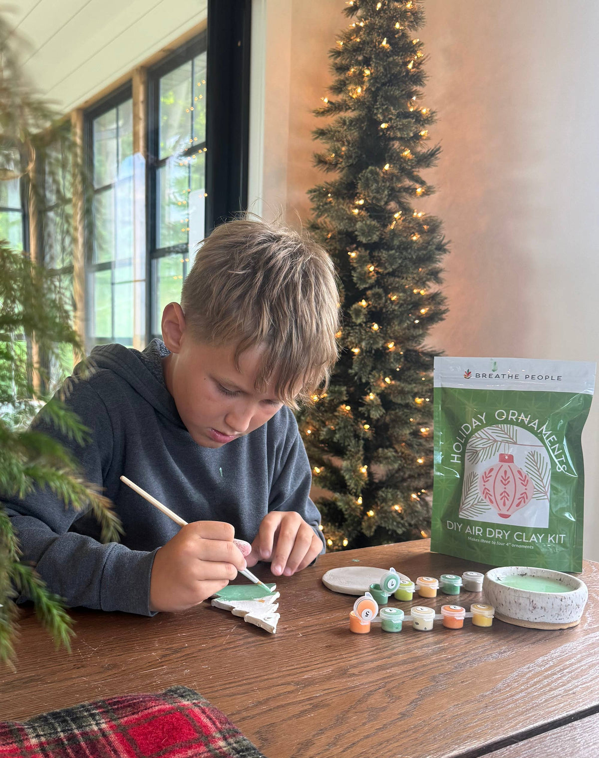 Holiday Ornament Air Dry Clay Kit | DIY Christmas Craft