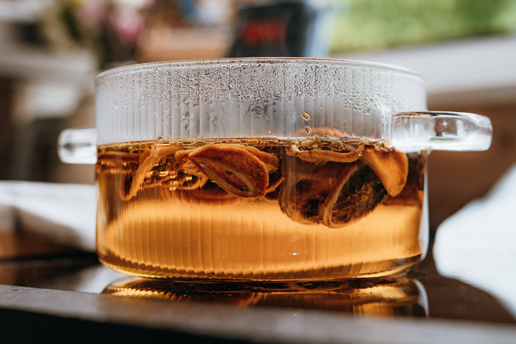 Wood & Glass Simmer Pot   | Stovetop Potpourri
