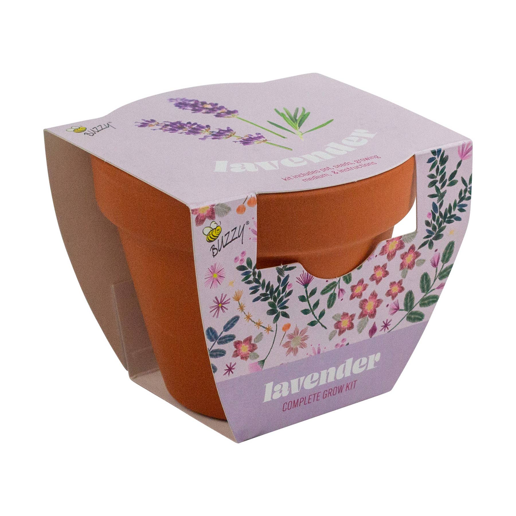 Classic 3.3 in Terracotta Lavender Grow Kit | Indoor | Gift