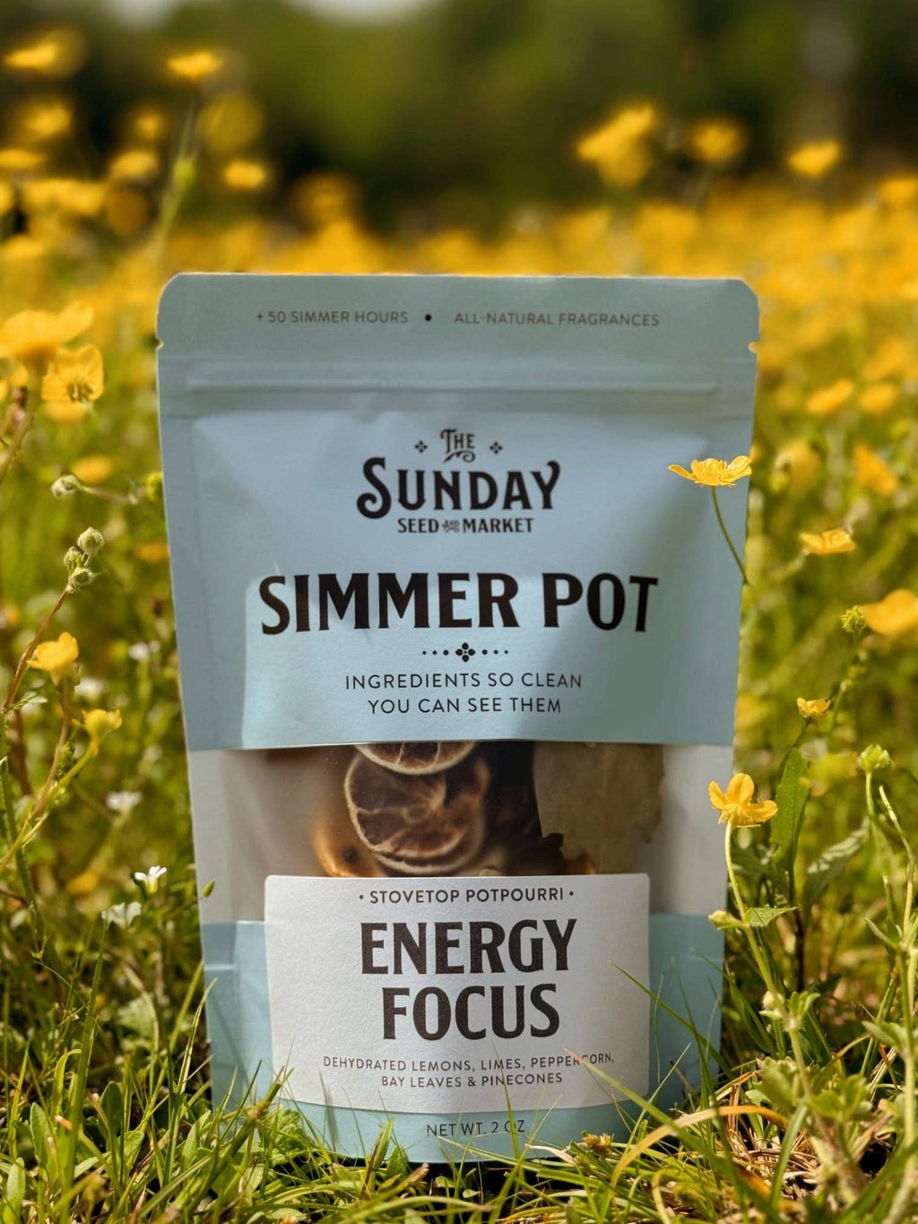Energy Focus Simmer Pot | Lemon Lime Peppercorn Bay Leaves
