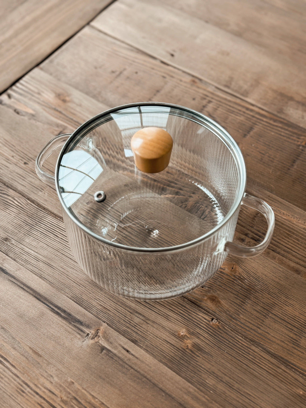 Wood & Glass Simmer Pot   | Stovetop Potpourri