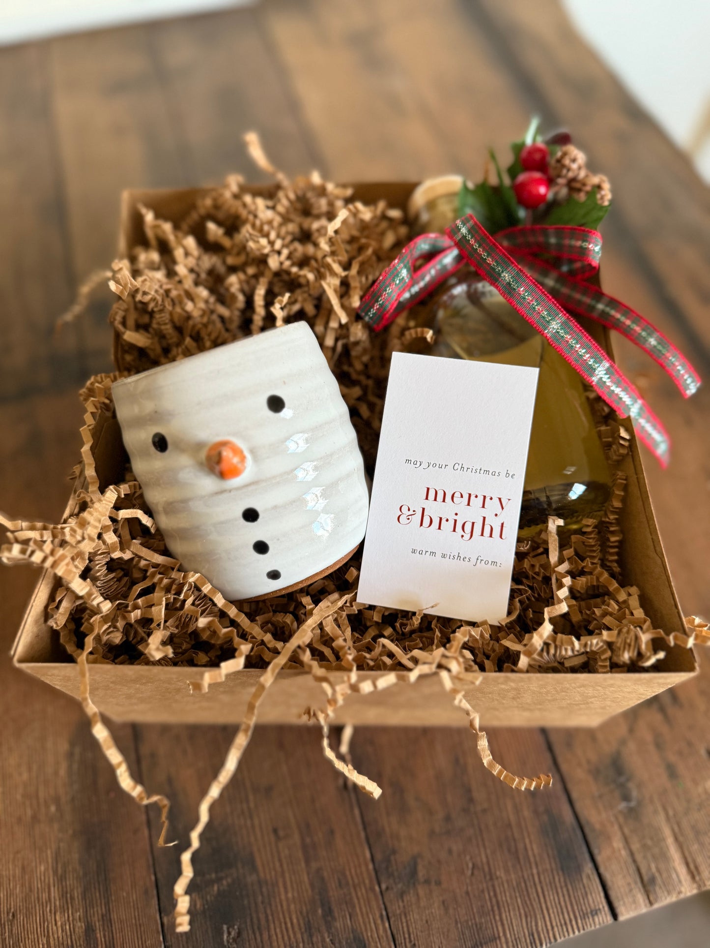 Reclamation Snowman Handmade Ceramic Wine/Coffee Cup