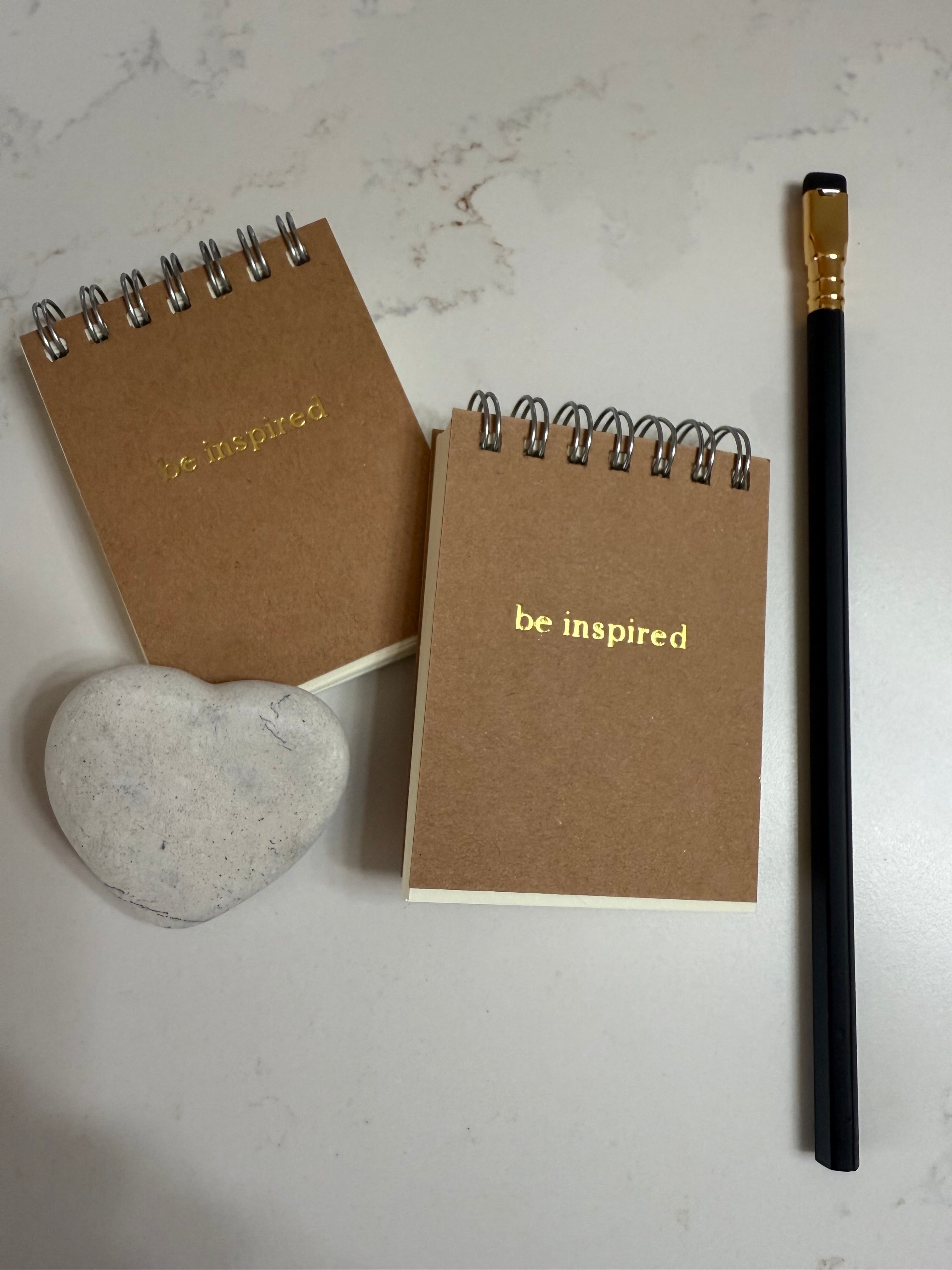 Be Inspired Foil Embossed Pocket Notebook