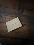 You inspire me compliment greeting card in typewriter font