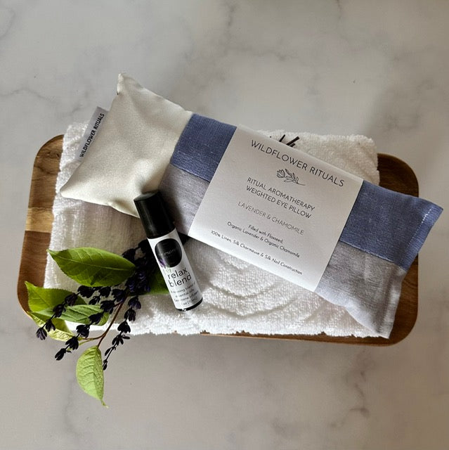 Aromatherapy Weighted Eye Pillow - Lavender & Chamomile