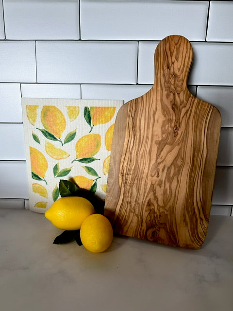 Lemon Patterned Swedish Dishcloth