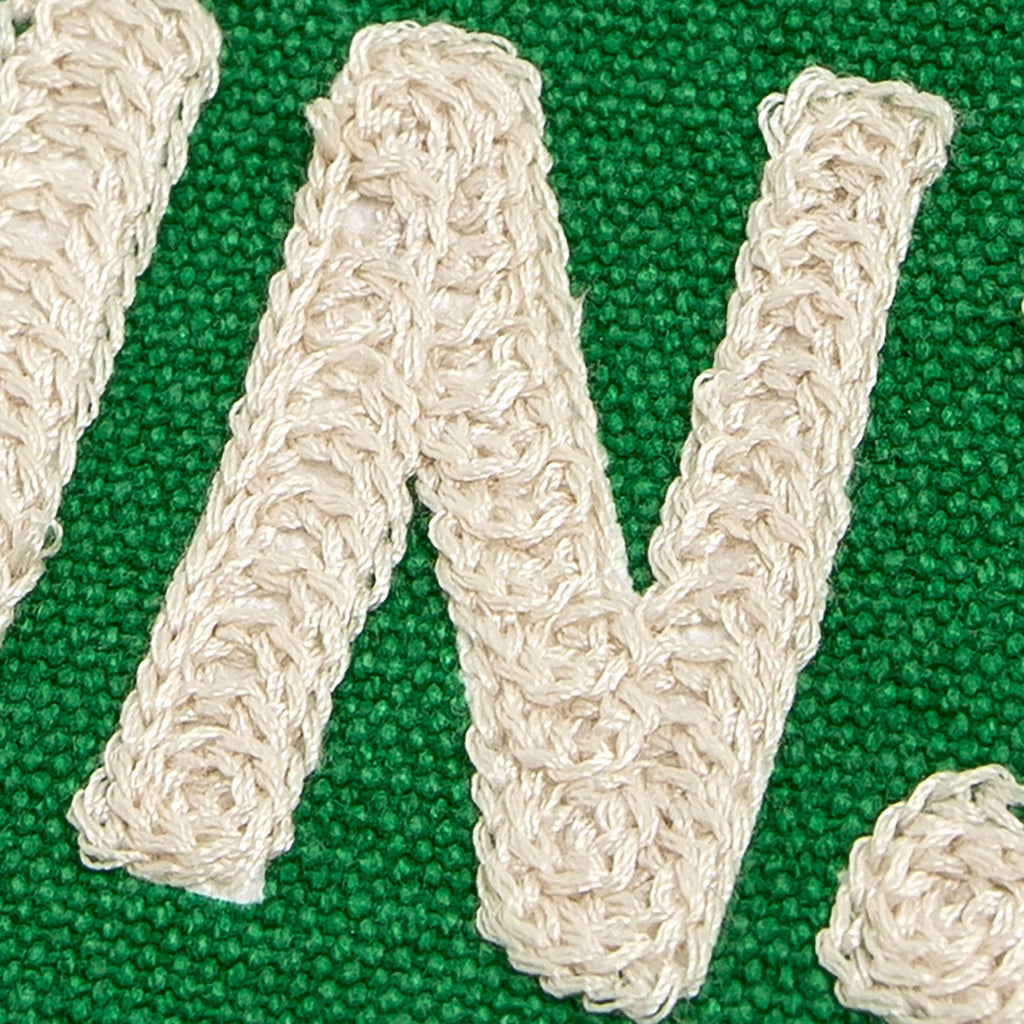 Mountains And Back Embroidered Canvas Banner