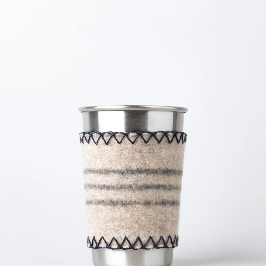 16 oz Steel Cup with Merino Wool Sleeve