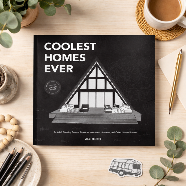 Coolest Homes Ever - Coloring Book