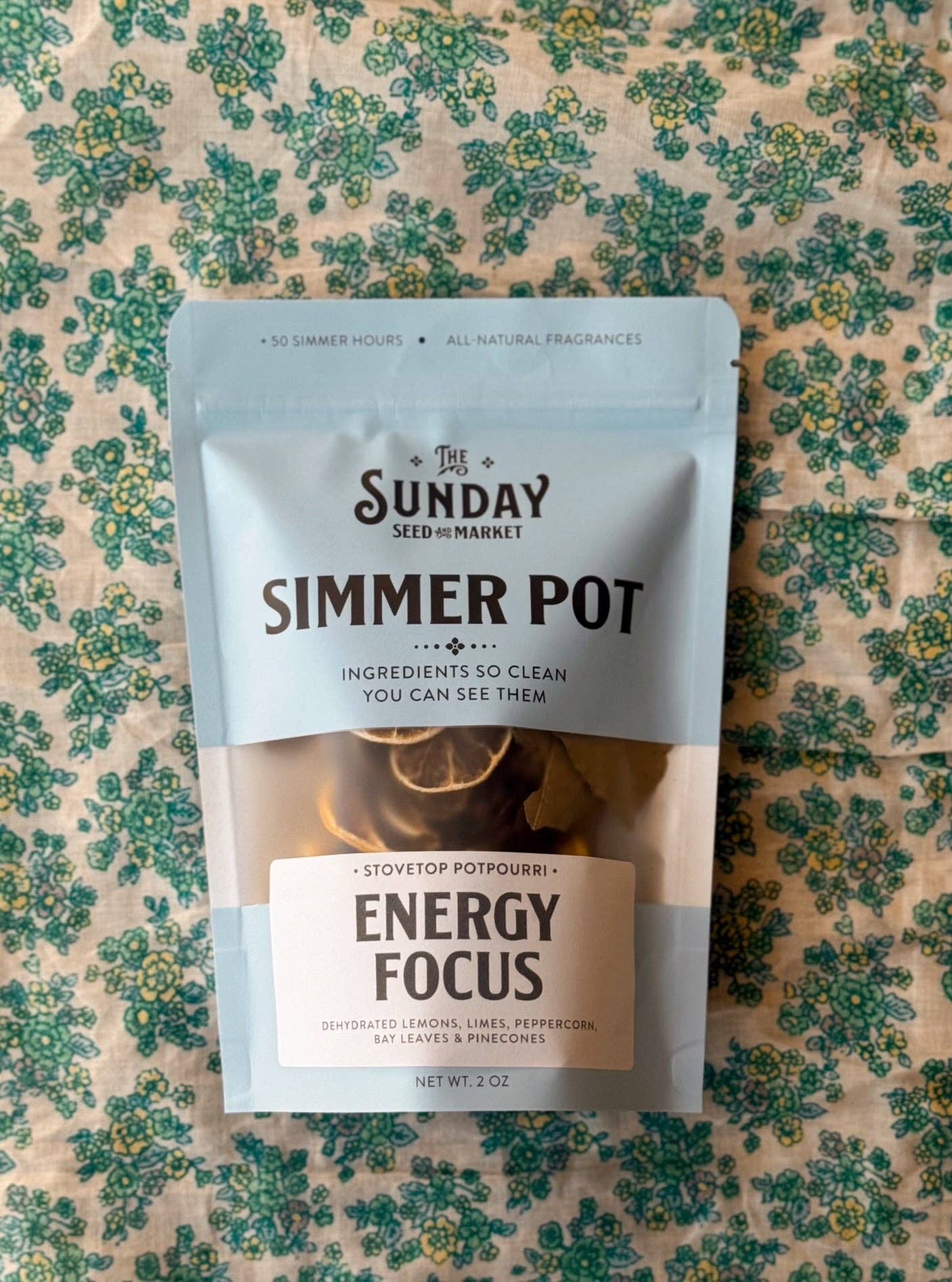 Energy Focus Simmer Pot | Lemon Lime Peppercorn Bay Leaves