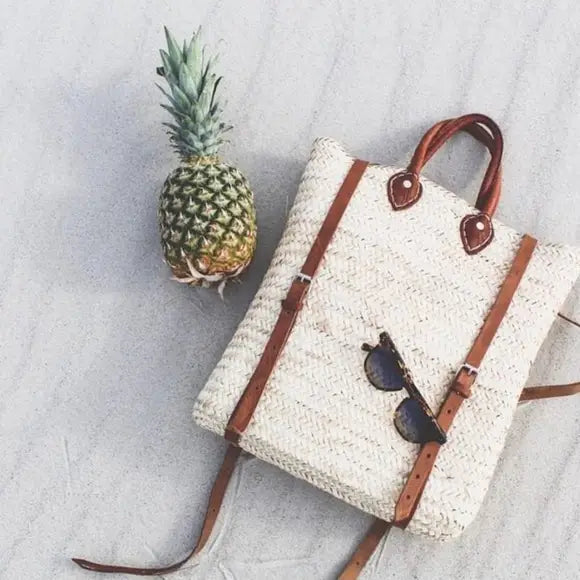 French Market Woven Backpack