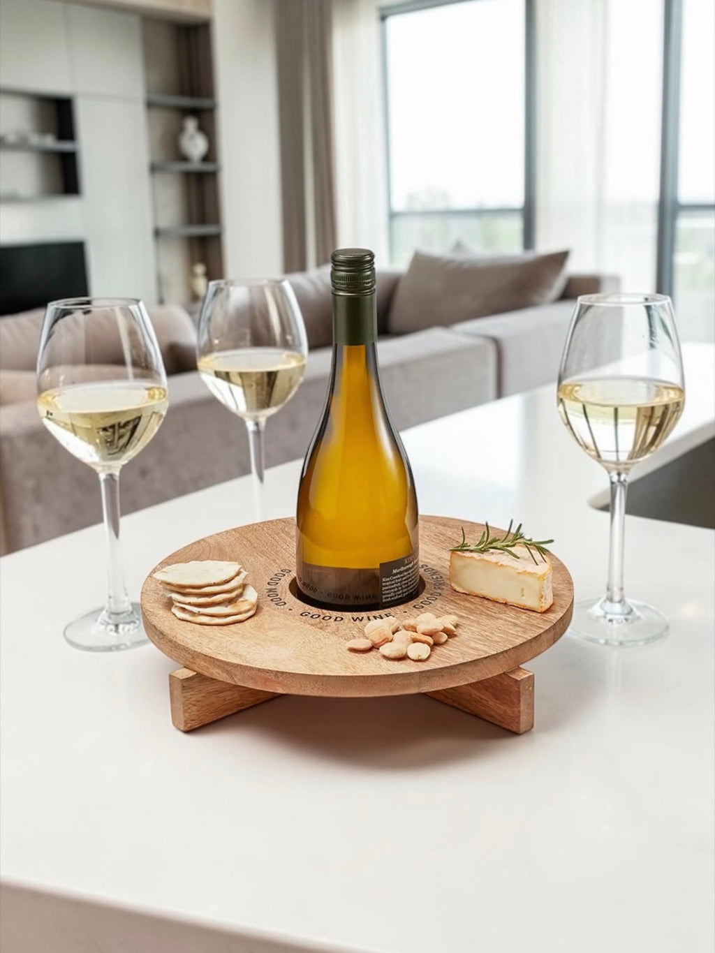 Wine Holder Cheese Board