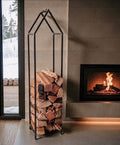 Metal House Log Holder