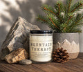 Mountain Therapy | Pine & Rosemary | Hand-Poured Soy Candle.