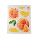 Orange Patterned Swedish Dishcloth