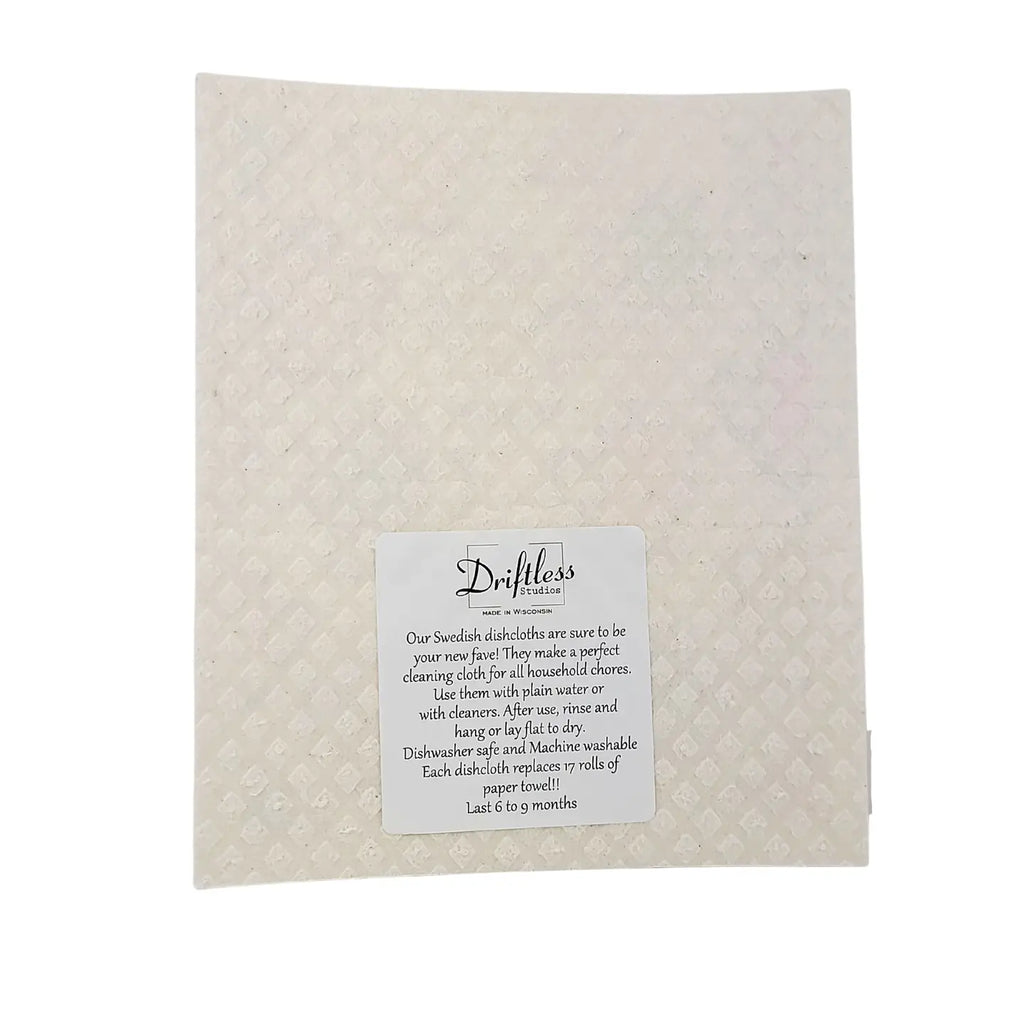 Orange Patterned Swedish Dishcloth