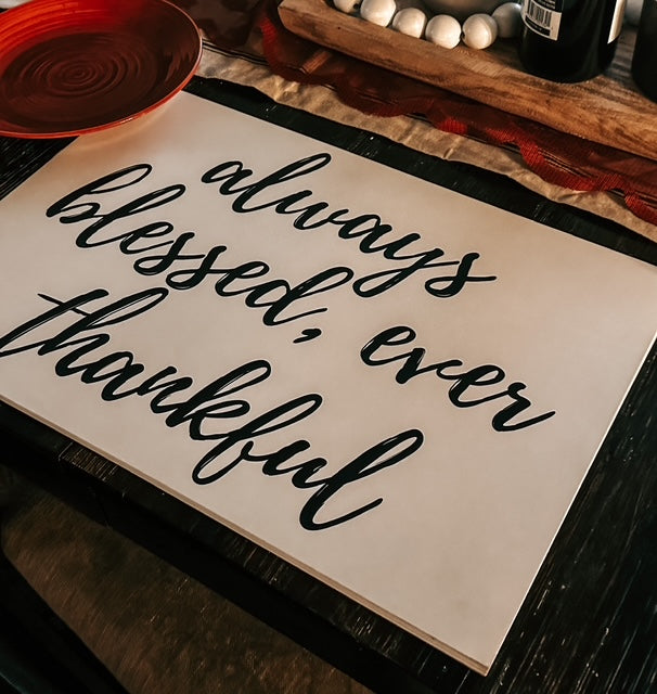 Holiday placemats