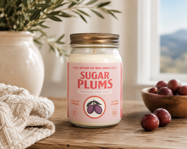 Sugar Plums Large Candle