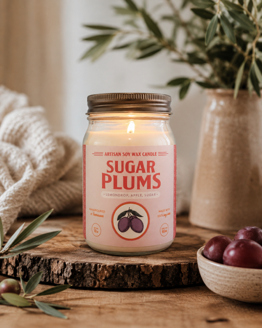 Sugar Plums Large Candle